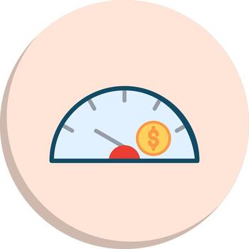 Speedometer Sleek Visual Mark Bundle vector