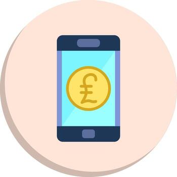 Pound Minimal Art Object Abstract UI Visual Pack vector