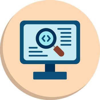 Code Review Modern Shape Graphic Kit vector