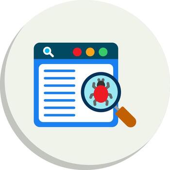 Virus Scan Clean UI Concept Flat UI Form Set vector