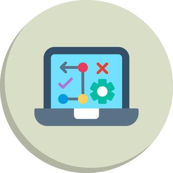 Strategic Planning Custom Line Element Clean Frame Object Set vector