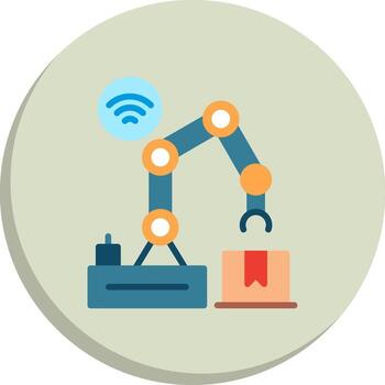 Robot Arm Digital App Concept Series vector