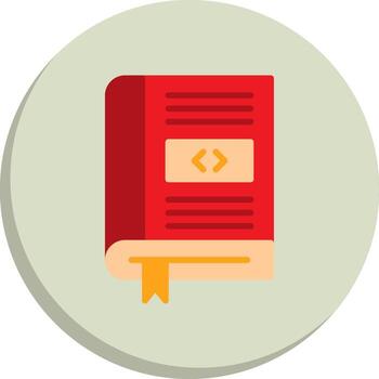 Coding Book 3D Interface Shape Design vector