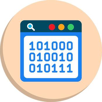 Binary Code 3D Rendered Symbol Pack vector