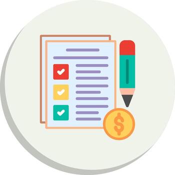 To Do List Interface Line Graphic Set vector