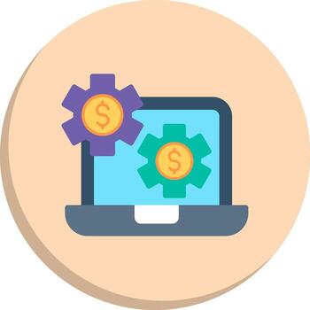 Finance Software Custom Line Element Modern Interface Badge Series vector