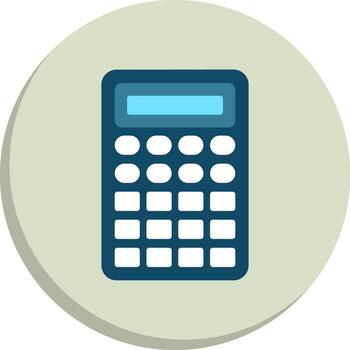 Calculator Clean Frame Object Set vector