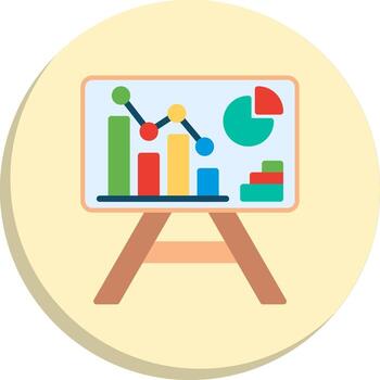 analítica estilizado plano dibujo digital tecnología elemento conjunto vector