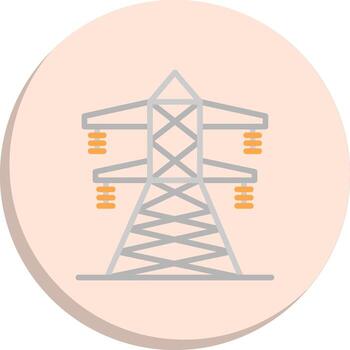 Transmission Tower Pastel Tone Form Interactive UI Design Set vector