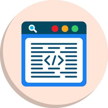 programación idioma negrita contorno Insignia serie vector