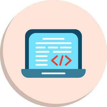 codificación degradado color formar paquete vector