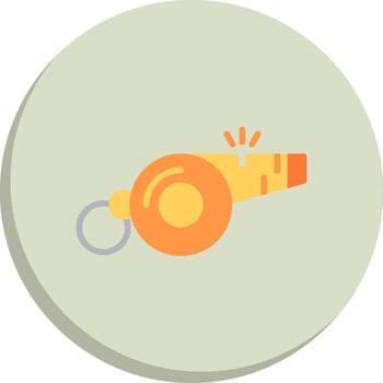 Whistle Sharp Edge Visual Design vector