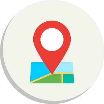 mapa puntero 3d interfaz forma diseño vector