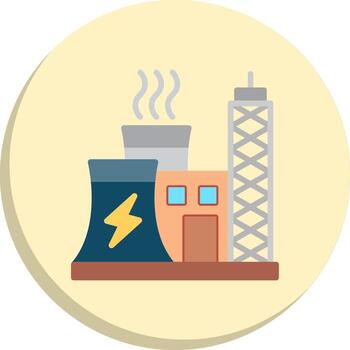 Power Industry Vibrant Visual Object Subtle UI Graphic Set vector