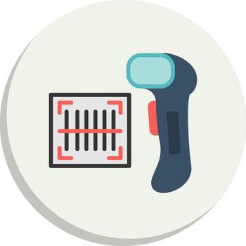 código de barras escáner resumen ui visual paquete vector