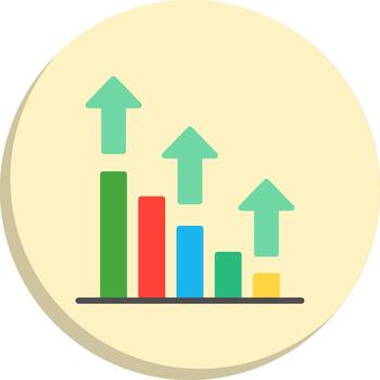 Growth Geometric Style Badge Minimal UI Graphic Set vector