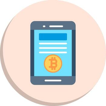 blockchain aplicación mínimo Arte objeto apagado tono elemento íconos vector