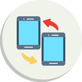 Data Synchronization Interactive Symbol Set vector