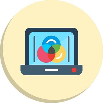 Cmyk Minimal Art Object Smooth UI Symbol Set vector