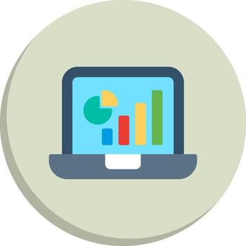 crecimiento gráfico interactivo ui diseño conjunto vector