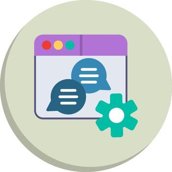 Messaging Clean Frame Object Set vector