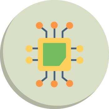 Processor Gradient Style Element Pack vector