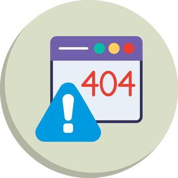 404 error web estilo gráfico negrita contorno Insignia serie vector