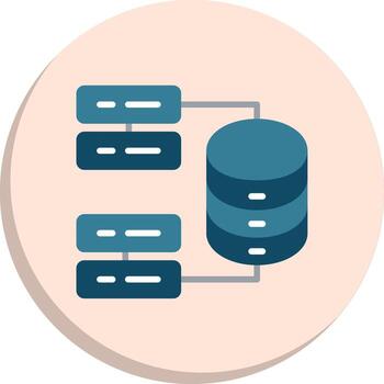 Database Digital App Concept Series vector