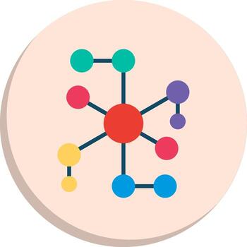 red moderno tecnología objeto serie vector