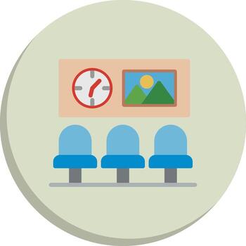 Waiting Room Sharp Edge Visual Design vector