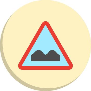 Uneven Road UX Focused Shape Digital Tech Element Set vector