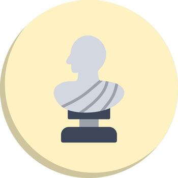 Statue Flat UI Form Set vector