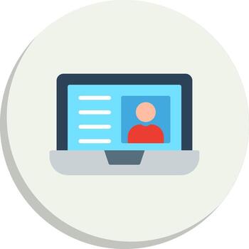 User Profile Vivid App Element Set vector