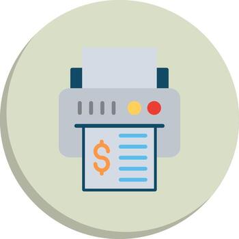 Printer 3D Interface Shape Design vector