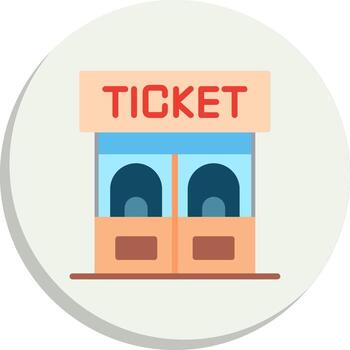 Ticket Office Minimal UI Graphic Set vector