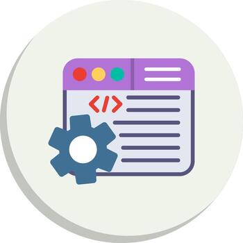 web programación oscuro modo símbolo equipo vector