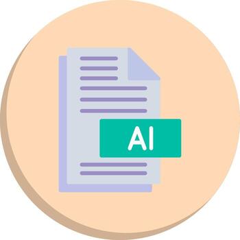 Ai File UI Badge Set vector