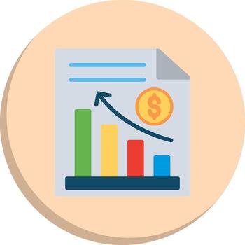 Bar Graph Pixel Style Badge Series vector