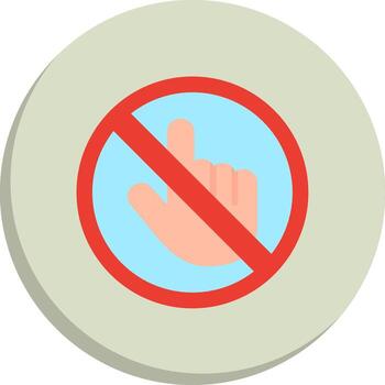 Do Not Touch Abstract UI Visual Pack vector