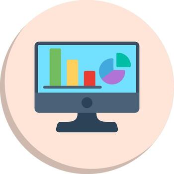 Web Analytics Soft Outline Graphic Pack vector