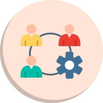 Collaborative Sharp Edge Visual Design vector