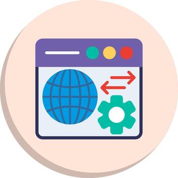 Browser Muted Color Design Isometric Web Illustration Kit vector