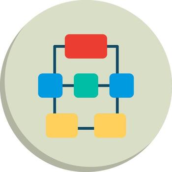 jerarquía aplicación enfocado diseño equipo vector