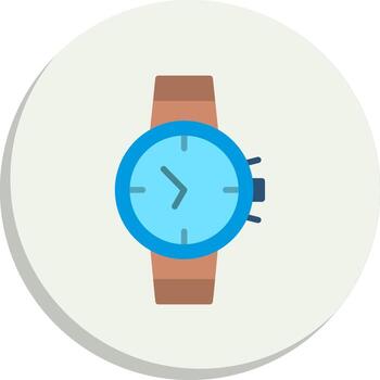 Wristwatch Simplified Line Mark Custom Line Element Icons vector