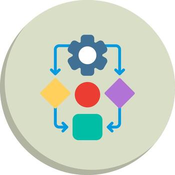 Predictive modeling Coded UI Symbol Pack vector