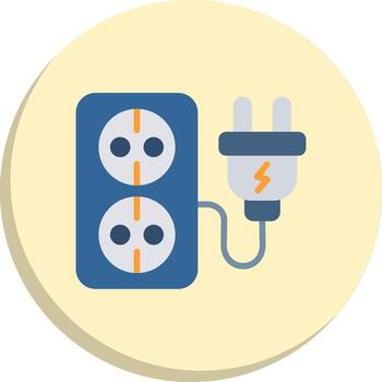 Socket Flat UI Form Set vector