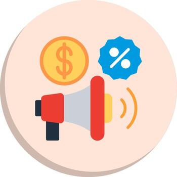 Megaphone Smooth App Visual Elements vector