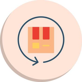 Return Box Creative Sketch Element Set vector