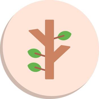 Tree Branch Neon UI Symbol Pack vector