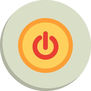 Power Button Wireframe App Design Kit vector